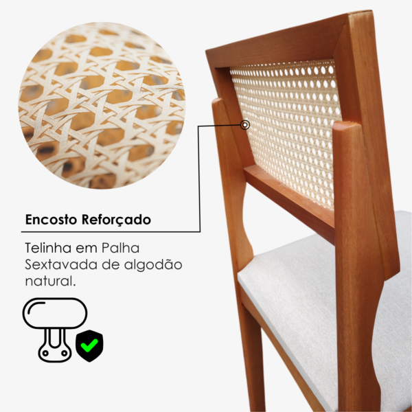 Cadeiras De Jantar Suiça Telinha Casa Uai - 2 Und. - Imagem 10