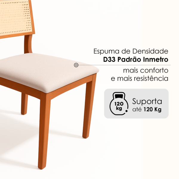 Cadeiras De Jantar Suiça Telinha Casa Uai - 2 Und. - Imagem 12