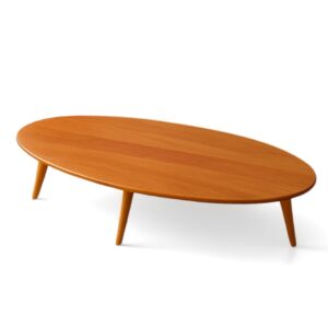 Mesa de Centro Laminada Orgânica 100x45 Londres Mel Casa Uai