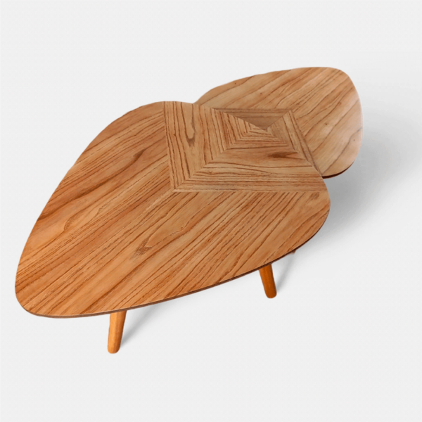 Conjunto Mesa de Centro Pe Palito Orgânico 60/50 Libano Casa Uai Laminada - Imagem 8