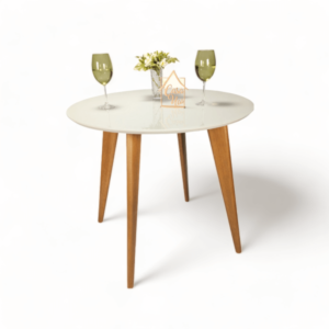 Mesa De Jantar Redonda Slim 90 cm Casa Uai