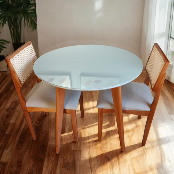 Mesa De Jantar Redonda Slim 90 cm Casa Uai - Imagem 2