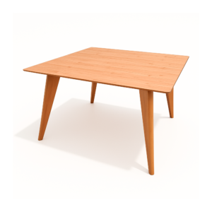 Mesa de Jantar Tampo Quadrado 90cm Laminada Slim Madeira