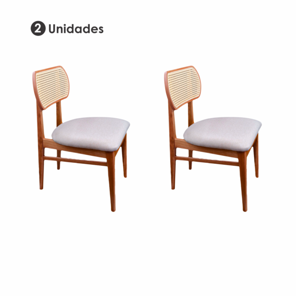 Cadeiras De Jantar Paris Telinha Casa Uai - 2 Und. - Imagem 2
